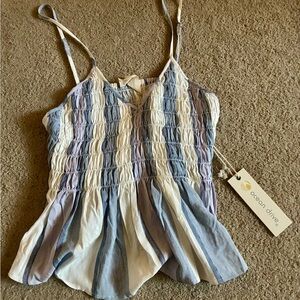 Ocean Drive Multicolor Striped Camisole